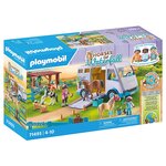 PLAYMOBIL 71493 - Van pour cheval et poneys avec enclos