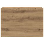 vidaXL Armoire murale de bain chêne artisanal bois d'ingénierie