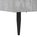vidaXL Cadre de lit Gris béton 80 x 200 cm Bois d'ingénierie