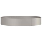 vidaXL Cache-pot de jardin Marron 120 x 120 x 20 cm Acier cuivré