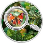Pièce de monnaie en Argent 500 Francs g 17.50 Millésime 2024 Butterflies AGLAIS IO