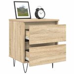 vidaXL Table de chevet chêne sonoma 40x35x50 cm bois d’ingénierie