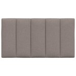 vidaXL Coussin de tête de lit taupe 90 cm tissu