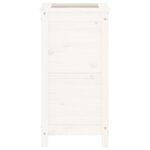vidaXL Jardinière blanc 40x40x78 cm bois massif de pin