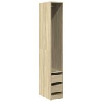vidaXL Garde-robe chêne sonoma 30x50x200 cm bois d'ingénierie