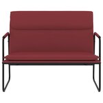 vidaXL Banc Rouge bordeaux 100x64x80 cm Similicuir