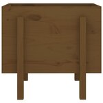 vidaXL Jardinière marron miel 62x50x57 cm bois massif de pin
