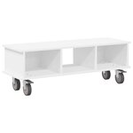 vidaXL Meuble TV Blanc 100 x 35 x 35 cm Bois d'ingénierie