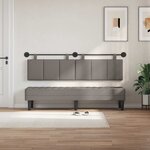 vidaXL Tête de lit suspendue Taupe Velours