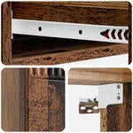 vidaXL Table d'appoint murale 87 5 x 34 5 x 17 cm Bois d'ingénierie