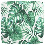 vidaXL Coussin Pallet pour Siège Motif de Feuille 60x60x12 cm Tissu Oxford
