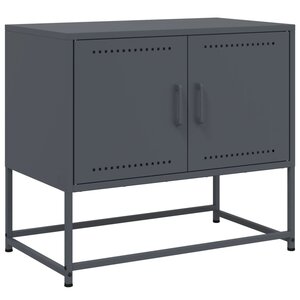 vidaXL Meuble TV anthracite 68 5x39x60 5 cm acier