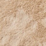 vidaXL Tapis en Fourrure Synthétique de Lapin Beige 200 x 280 cm