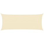 vidaXL Voile d'ombrage 160 g/m² Crème 2x5 m PEHD