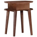 Vidaxl table de chevet 50 x 35 x 55 cm bois d'acacia massif