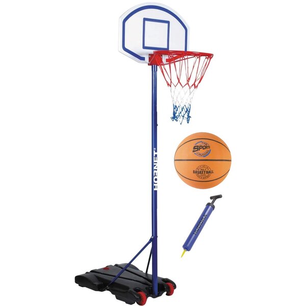 Hudora 71570/622/6146 - Ensemble Panier de Basket Hornet 205 Ballon et pompe