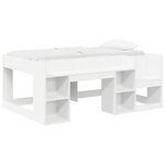vidaXL Cadre de lit pour enfants avec rangement Blanc 80 x 160 cm