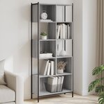vidaXL Bibliothèque sonoma gris 72x28x172 cm bois d'ingénierie