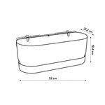 ELHO - Pot de fleurs  - Greenville Easy Balcony 52 - Vert feuille - Balcon