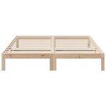 vidaXL Cadre de lit sans matelas 160x200 cm bois massif de pin
