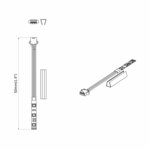 vidaXL Bande LED 2 Pièces Noir et Blanc 1745 mm Cuivre et plastique