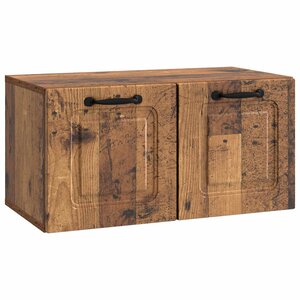 vidaXL Meuble TV mural Bois ancien 59 5 x 31 x 30 cm Bois d'ingénierie