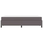 vidaXL Cadre de lit avec matelas Gris 120 x 200 cm Faux cuir