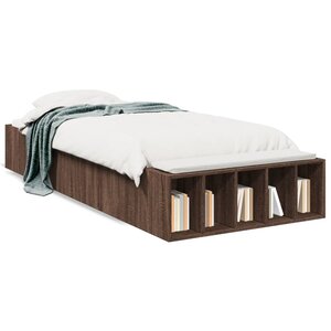 vidaXL Cadre de lit sans matelas chêne marron 100x200 cm