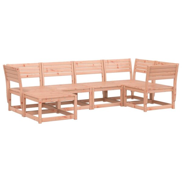 vidaXL Salon de jardin 6 Pièces bois massif douglas
