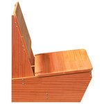 vidaXL Chaise de jardin cire marron 60x64x70 5 cm bois de pin massif