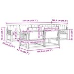 vidaXL Ensemble de canapés d'extérieur 7 pc Blanc et Beige