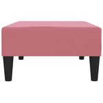 vidaXL Repose-pied Rose 78x56x32 cm Velours