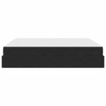 vidaXL Lit avec rangement et matelas Noir 180 x 200 cm Velours