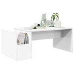 vidaXL Table basse Blanc 90 x 45 x 35 cm Bois d'ingénierie