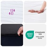 vidaXL Matelas à ressorts ensachés dureté moyenne 140x190 cm