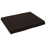 vidaXL Dessus de table bois massif traité bordure assortie