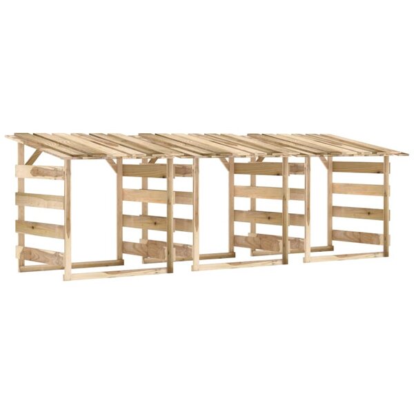 vidaXL Pergolas avec toits 3 Pièces 100x90x100 cm Bois de pin imprégné