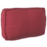 vidaXL Set de coussins de palette 2 Pièces Bordeaux Tissu Oxford