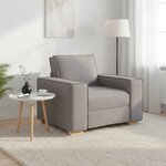 vidaXL Canapé-chaise Taupe 60 cm Tissu