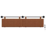 vidaXL Tête de lit suspendue Marron PU antique