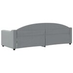 vidaXL Lit de repos sans matelas gris clair 80x200 cm tissu
