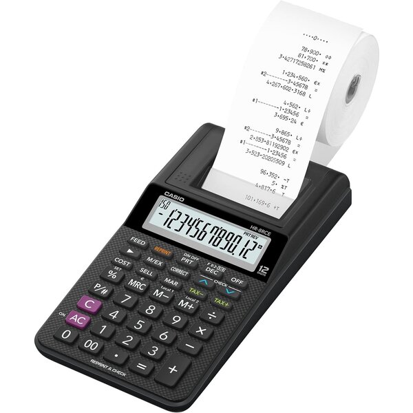 Calculatrice imprimante modèle HR-8 RCE-BK  noir CASIO