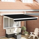 Store rétractable automatique noir 300x250 cm