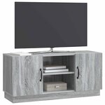 vidaXL Meuble TV 102 x 34 5 x 47 cm Sonoma gris Bois d'ingénierie