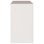 Commode vidaXL "DRAMMEN" Blanche 111x43x73 5 cm en Bois massif de Pin