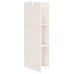 vidaXL Armoires murales 2 Pièces Blanc 30x30x100 cm Bois de pin massif