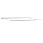 vidaXL Auvent Rétractable Gris clair 500 × 300 cm Tissu et Métal