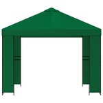 vidaXL Pavillon 3 x 3 m Vert Polyester et Acier 190 gsm