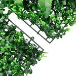  vidaXL Clôture à plantes artificielles 6 Pièces vert 40x60 cm
