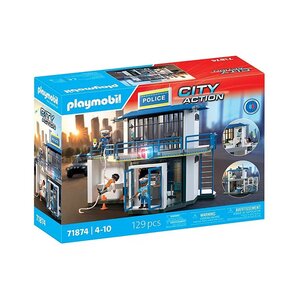 PLAYMOBIL 71874 - City Action Poste de police avec salle de recherche